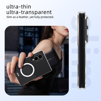 ABEEL Transparent MagSafe Magnetic Scratch-resistant PC Phone Case, For Galaxy Z Fold8 5G, For Galaxy Z Fold8 Ultra 5G, For Galaxy Z Flip8 5G, For Samsung Galaxy Z Flip7 FE / Flip6, For Samsung Galaxy Z Fold7 5G, For Samsung Galaxy Z Flip7 5G          ...
