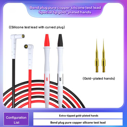 i2C Pure Copper Silicone Probe Detection Pen, Bend Plug, Bend Plug Without Stainless Steel Needle, Straight Plug Without Stainless Steel Needle, Straight Plug