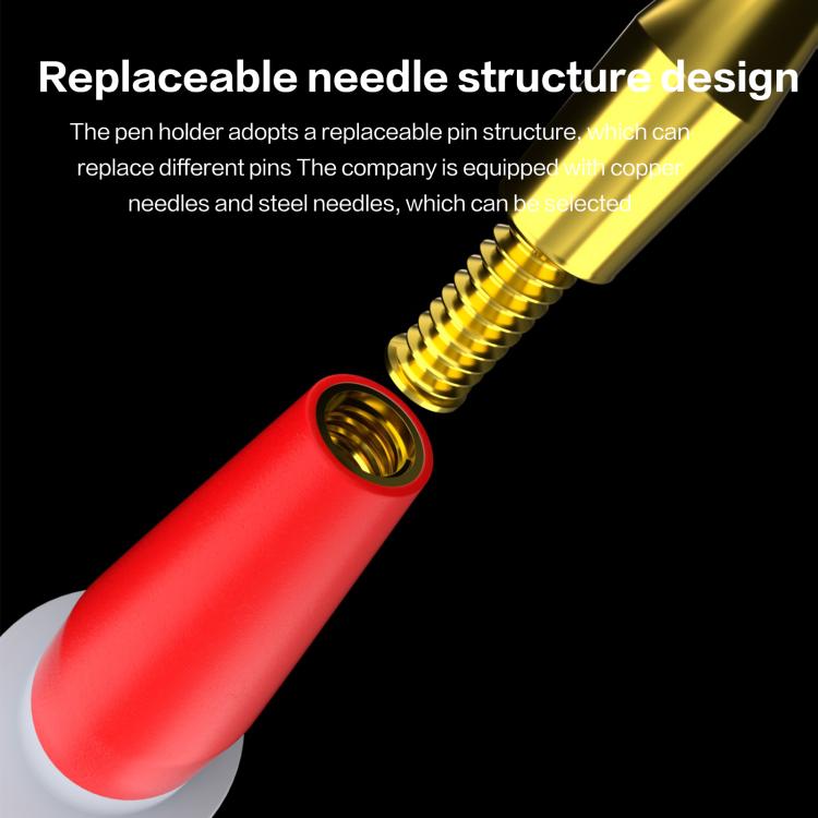 i2C Pure Copper Silicone Probe Detection Pen, Bend Plug, Bend Plug Without Stainless Steel Needle, Straight Plug Without Stainless Steel Needle, Straight Plug