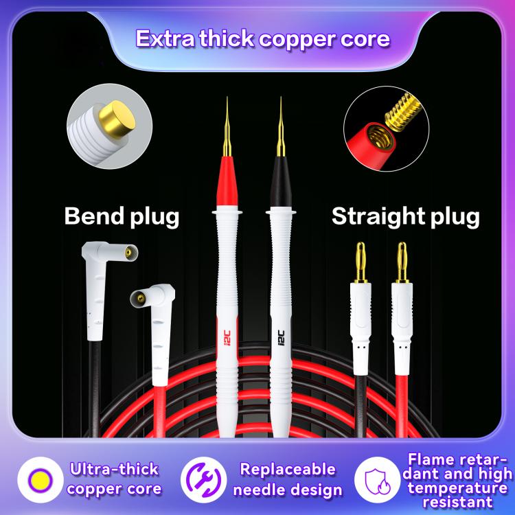 i2C Pure Copper Silicone Probe Detection Pen, Bend Plug, Bend Plug Without Stainless Steel Needle, Straight Plug Without Stainless Steel Needle, Straight Plug
