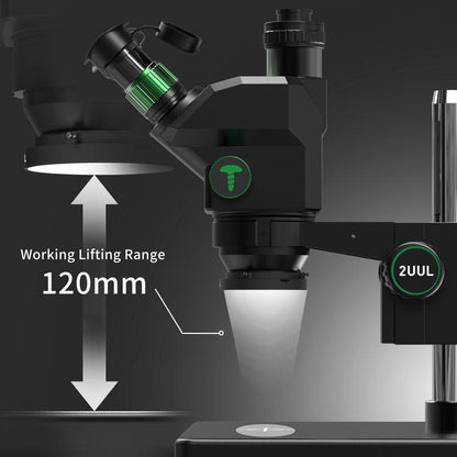 2uul MC7060-A1 7-60X Synchronous Zoom Trinocular Microscope