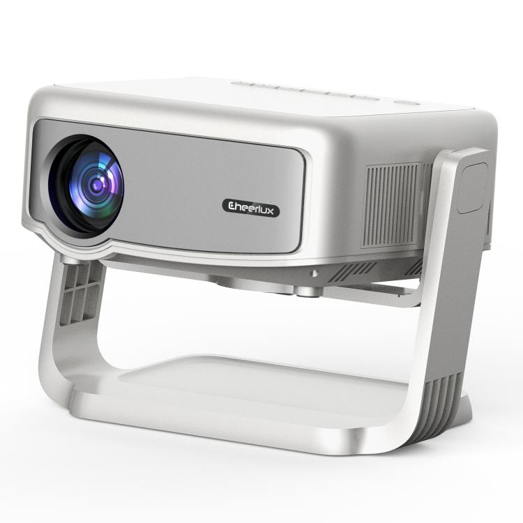 Cheerlux C6C Same Screen Version 1280x720P 180ANSI Bluetooth 5.1 Smart Projector, with Gimbal