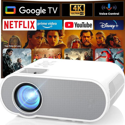 Cheerlux C10 Google TV Version 2K Dongle 1920x1080P 300ANSI Smart Projector, US Plug, UK Plug, AU Plug, EU Plug