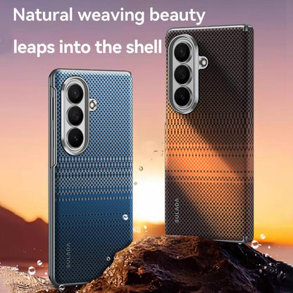 SULADA Kevlar Woven Texture Magnetic Leather Phone Case, For Galaxy Z Fold8 Ultra 5G, For Galaxy Z Fold7 5G
