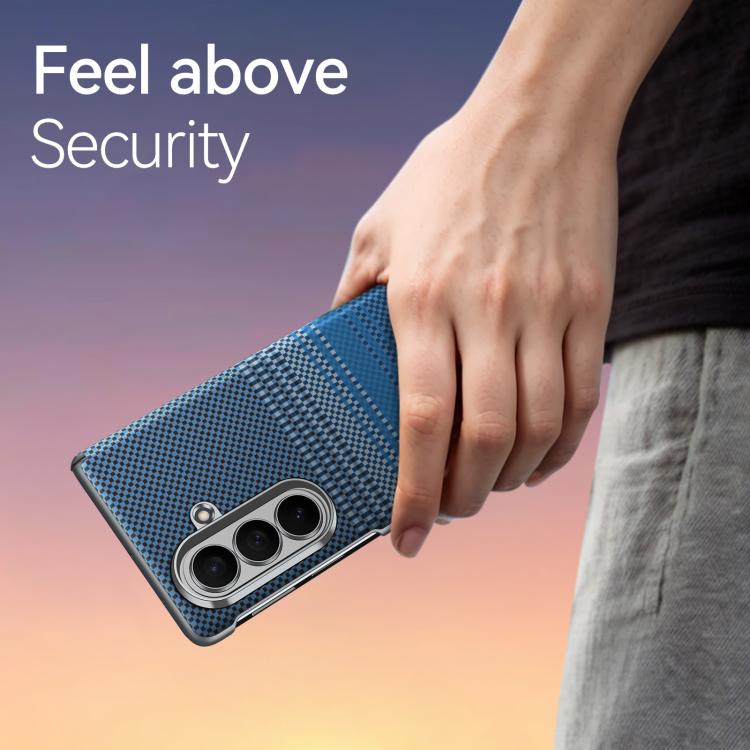 SULADA Kevlar Woven Texture Magnetic Leather Phone Case, For Galaxy Z Fold8 Ultra 5G, For Galaxy Z Fold7 5G