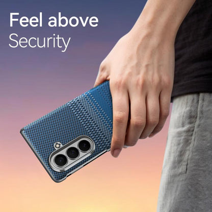 SULADA Kevlar Woven Texture Magnetic Leather Phone Case, For Galaxy Z Fold8 Ultra 5G, For Galaxy Z Fold7 5G