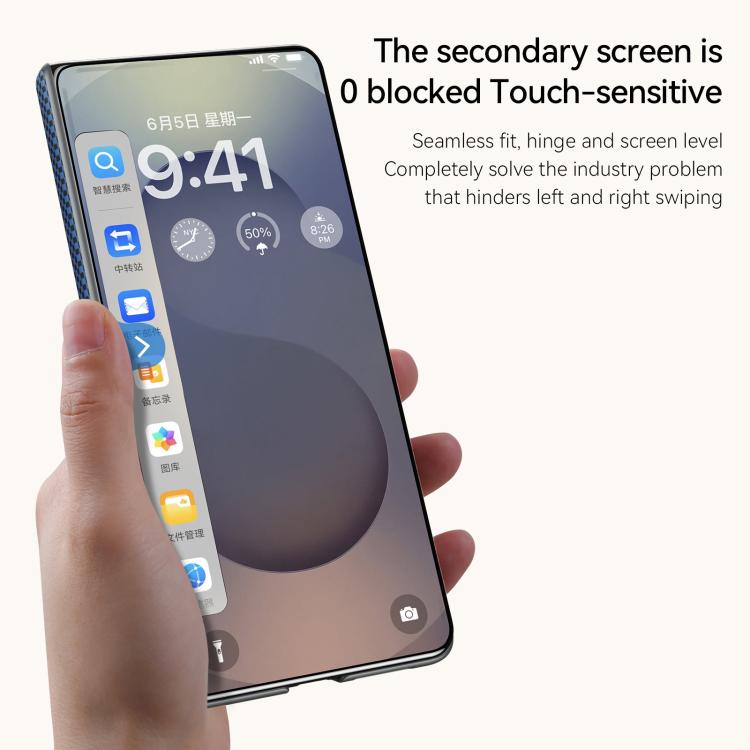 SULADA Kevlar Woven Texture Magnetic Leather Phone Case, For Galaxy Z Fold8 Ultra 5G, For Galaxy Z Fold7 5G