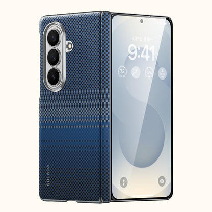 SULADA Kevlar Woven Texture Magnetic Leather Phone Case, For Galaxy Z Fold8 5G, For Galaxy Z Fold8 Ultra 5G, For Galaxy Z Fold7 5G
