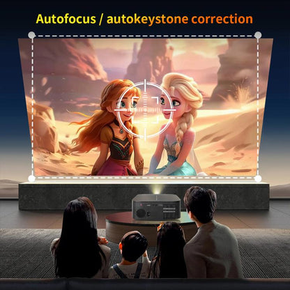 Cheerlux E2C Same Screen Version 1920x1080P 300ANSI Smart Projector, US Plug, UK Plug, AU Plug, EU Plug