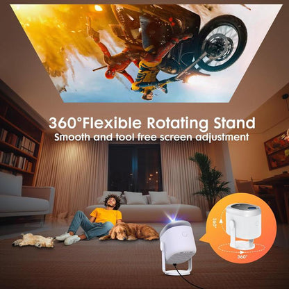 Cheerlux H1 Same Screen Version 1280x720P 180ANSI Smart Projector, with Gimbal