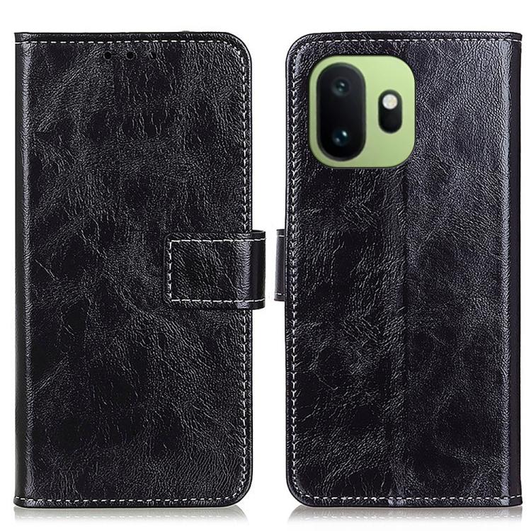 Retro Crazy Horse Texture Leather Phone Case, For OnePlus Nord CE6 Lite 5G Global, For OnePlus Ace 6 Ultra, For OnePlus 15T, For OnePlus Turbo 6 / 6V, For OnePlus 15R 5G/Ace 6/Ace 6T 5G, For OnePlus 15, For OnePlus Nord 5 / Ace 5 Ultra                 ...