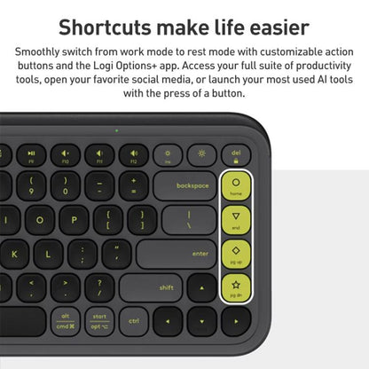 Logitech POP ICON COMBO Wireless Bluetooth Keyboard and Mouse Set