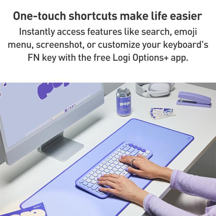 Logitech POP ICON COMBO Wireless Bluetooth Keyboard and Mouse Set