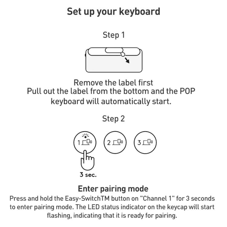 Logitech POP ICON COMBO Wireless Bluetooth Keyboard and Mouse Set