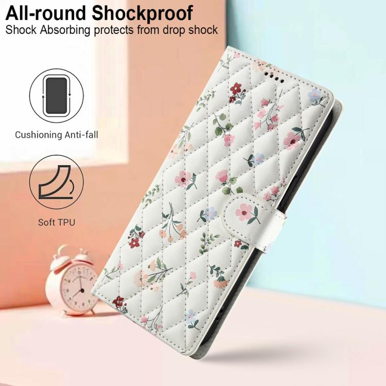Flower Pattern Buckle Leather Phone Case with Lanyard, For Honor X6c 4G / X5b / X5b Plus, For Honor 400 Pro Global 160.8mm, For Honor 400 Lite Global, For Honor 400 Global 156.5mm, For Honor X9c / Magic7 Lite