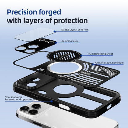ABEEL Ice Fox Series Magsafe Heat Sink Cooling Phone Case, For iPhone 17 Pro Max, For iPhone 17 Pro, For iPhone 17, For iPhone 17 Air, For iPhone 16e, For iPhone 16 Pro Max, For iPhone 16 Pro, For iPhone 16, For iPhone 15 Pro Max, For iPhone 15 Pro����...