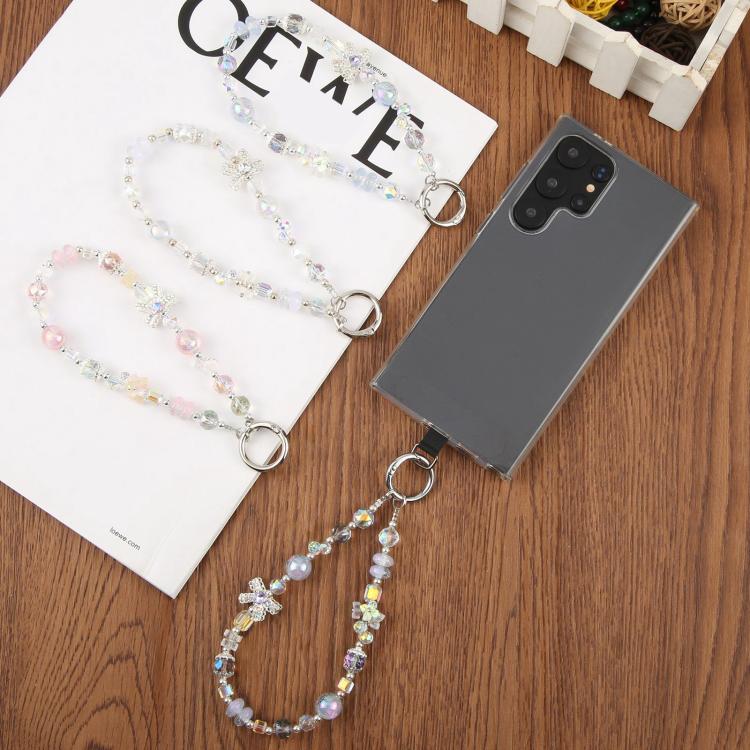 Starry Sky Bead Chain Phone Anti-lost Short Lanyard