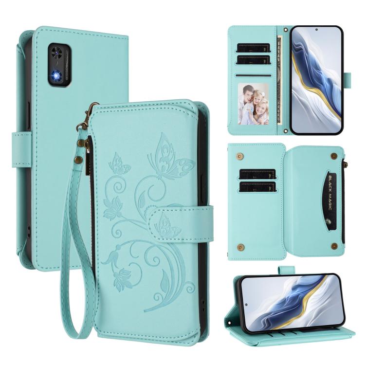 Butterfly Love Flower Multi-card Zipper Wallet Leather Phone Case, For Tecno Spark 30 Pro 4G, For Tecno Spark 30 5G / Pova 6 Neo 5G, For Tecno Spark 30 4G, For Tecno Spark GO 5G 2025 / Hot 60i 4G, For Tecno Spark 30C 4G, For Tecno Spark 20 Pro 5G      ...