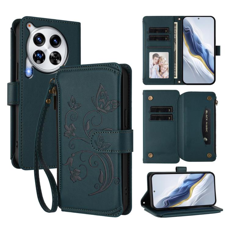 Butterfly Love Flower Multi-card Zipper Wallet Leather Phone Case, For Tecno Spark 30 Pro 4G, For Tecno Spark 30 5G / Pova 6 Neo 5G, For Tecno Spark 30 4G, For Tecno Spark GO 5G 2025 / Hot 60i 4G, For Tecno Spark 30C 4G, For Tecno Spark 20 Pro 5G      ...