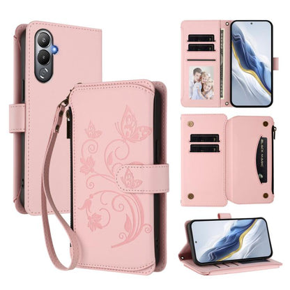 Butterfly Love Flower Multi-card Zipper Wallet Leather Phone Case, For Tecno Pova 4 Pro, For Tecno Pova 4, For Tecno Pova Neo 2, For Tecno Spark GO 2022 / 8C / 9, For Tecno Spark 9T / 9 Pro, For Tecno Camon 19 / 19 Pro 5G, For Tecno Pova 3