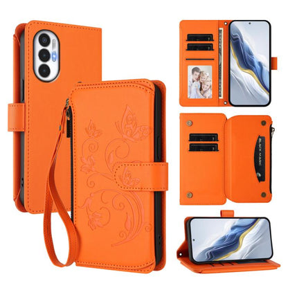 Butterfly Love Flower Multi-card Zipper Wallet Leather Phone Case, For Tecno Pova 4 Pro, For Tecno Pova 4, For Tecno Pova Neo 2, For Tecno Spark GO 2022 / 8C / 9, For Tecno Spark 9T / 9 Pro, For Tecno Camon 19 / 19 Pro 5G, For Tecno Pova 3