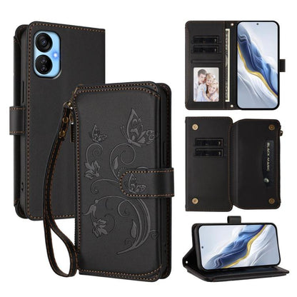 Butterfly Love Flower Multi-card Zipper Wallet Leather Phone Case, For Tecno Pova 4 Pro, For Tecno Pova 4, For Tecno Pova Neo 2, For Tecno Spark GO 2022 / 8C / 9, For Tecno Spark 9T / 9 Pro, For Tecno Camon 19 / 19 Pro 5G, For Tecno Pova 3