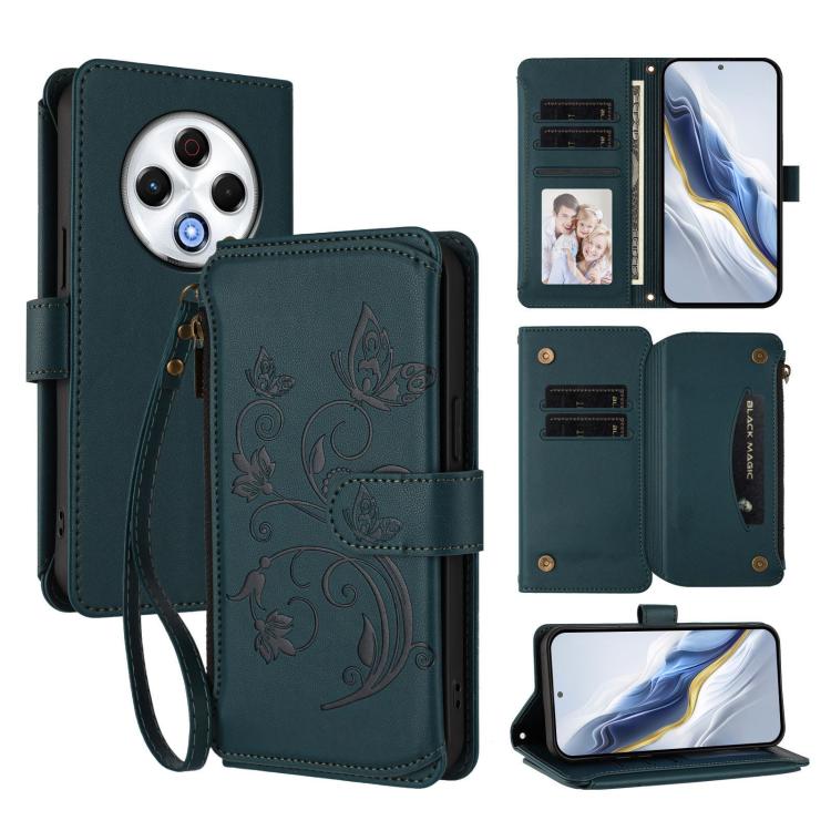 Butterfly Love Flower Multi-card Zipper Wallet Leather Phone Case, For Tecno Spark 30 Pro 4G, For Tecno Spark 30 5G / Pova 6 Neo 5G, For Tecno Spark 30 4G, For Tecno Spark GO 5G 2025 / Hot 60i 4G, For Tecno Spark 30C 4G, For Tecno Spark 20 Pro 5G      ...