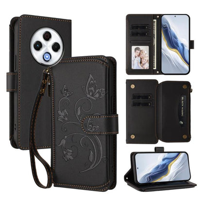 Butterfly Love Flower Multi-card Zipper Wallet Leather Phone Case, For Tecno Spark 30 Pro 4G, For Tecno Spark 30 5G / Pova 6 Neo 5G, For Tecno Spark 30 4G, For Tecno Spark GO 5G 2025 / Hot 60i 4G, For Tecno Spark 30C 4G, For Tecno Spark 20 Pro 5G      ...