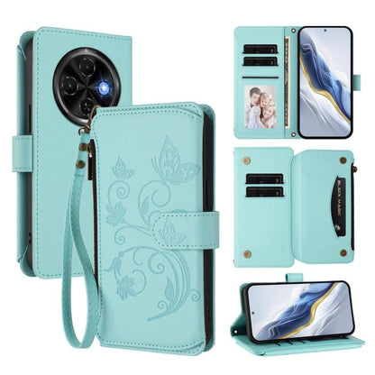 Butterfly Love Flower Multi-card Zipper Wallet Leather Phone Case, For Tecno Spark 30 Pro 4G, For Tecno Spark 30 5G / Pova 6 Neo 5G, For Tecno Spark 30 4G, For Tecno Spark GO 5G 2025 / Hot 60i 4G, For Tecno Spark 30C 4G, For Tecno Spark 20 Pro 5G      ...
