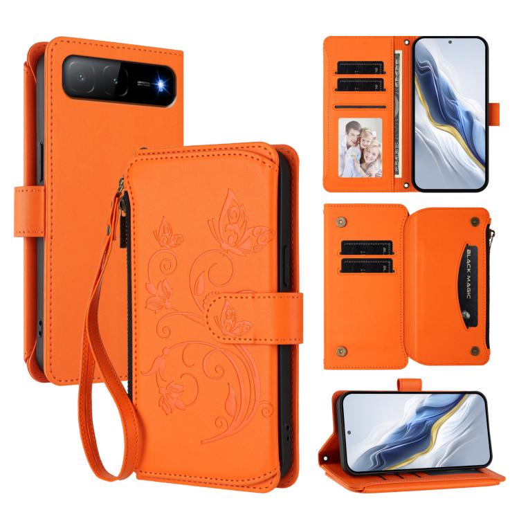 Butterfly Love Flower Multi-card Zipper Wallet Leather Phone Case, For Tecno Spark 30 Pro 4G, For Tecno Spark 30 5G / Pova 6 Neo 5G, For Tecno Spark 30 4G, For Tecno Spark GO 5G 2025 / Hot 60i 4G, For Tecno Spark 30C 4G, For Tecno Spark 20 Pro 5G      ...