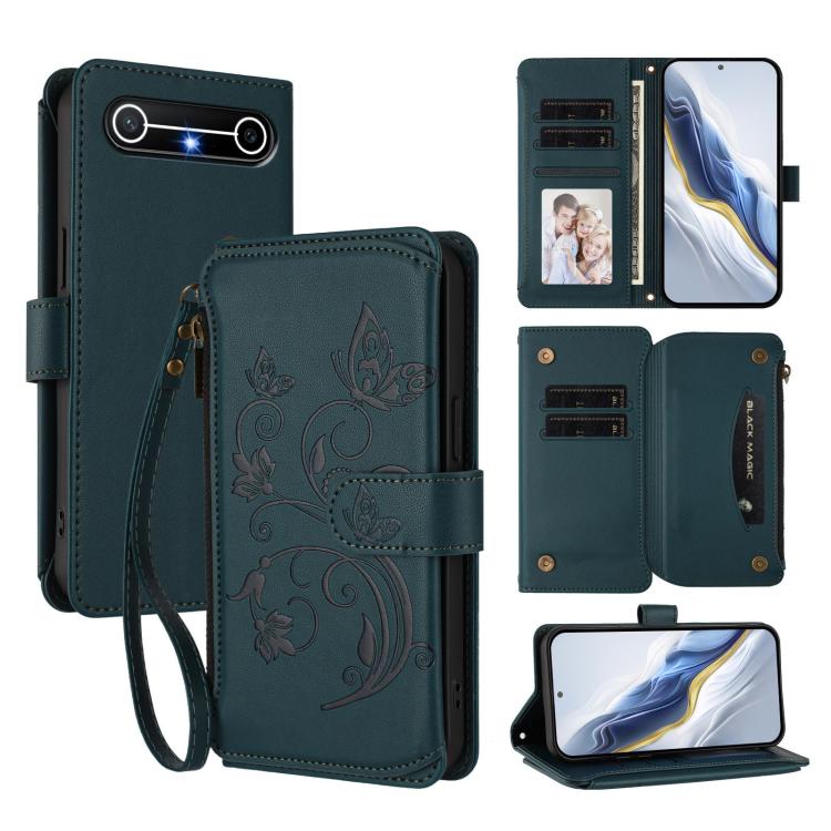 Butterfly Love Flower Multi-card Zipper Wallet Leather Phone Case, For Tecno Camon 50 Pro 4G, For Tecno Camon 50 4G, For Tecno Spark Slim 5G, For Tecno Camon 40 Pro 4G, For Tecno Spark 40 4G, For Tecno Pova 7 4G, For Tecno Spark GO 2025 / 1S           ...