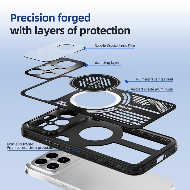ABEEL Ice Fox Series Magsafe Heat Sink Cooling Phone Case, For Redmi K90 Pro Max/Poco F8 Ultra, For Redmi K90/Poco F8 Pro, For Redmi K80 Pro, For Redmi K80