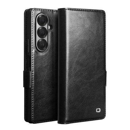 QIALINO Classic 103 Buckle Genuine Leather Phone Case, For Galaxy Z Fold8 Ultra 5G, For Galaxy Z Fold8 5G, For Galaxy Z Flip8 5G, For Samsung Galaxy Z Fold7 5G, For Samsung Galaxy Z Flip7 5G