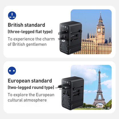 MOMAX UA28L 1-World 2 205W Dual AC 7-Port Universal Travel GaN Charger with 140W Cable, UA28L