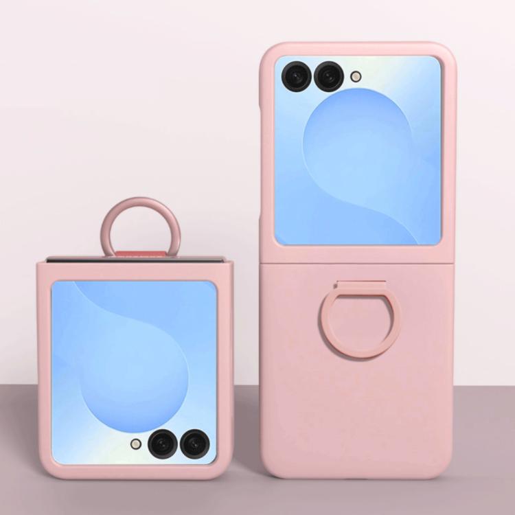 Large Window Ring Holder Skin Feel PC Phone Case, For Galaxy Z Flip8 5G, For Samsung Galaxy Z Flip7 FE / 6 / 5 5G, For Samsung Galaxy Z Flip7 5G