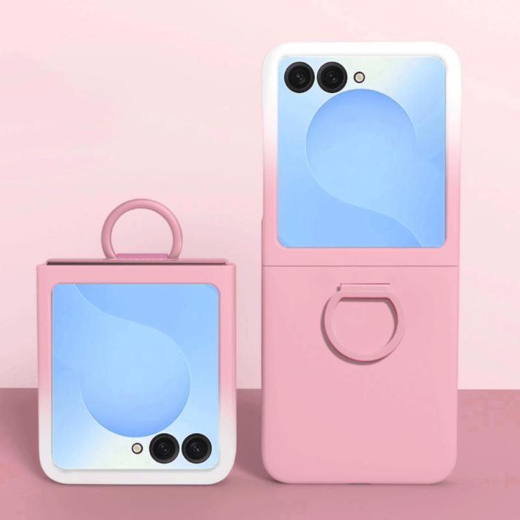 Large Window Ring Holder Skin Feel PC Phone Case, For Galaxy Z Flip8 5G, For Samsung Galaxy Z Flip7 FE / 6 / 5 5G, For Samsung Galaxy Z Flip7 5G