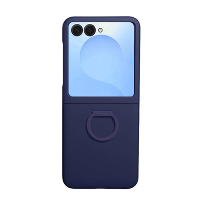 Large Window Ring Holder Skin Feel PC Phone Case, For Galaxy Z Flip8 5G, For Samsung Galaxy Z Flip7 FE / 6 / 5 5G, For Samsung Galaxy Z Flip7 5G