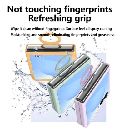Large Window Ring Holder Skin Feel PC Phone Case, For Galaxy Z Flip8 5G, For Samsung Galaxy Z Flip7 FE / 6 / 5 5G, For Samsung Galaxy Z Flip7 5G