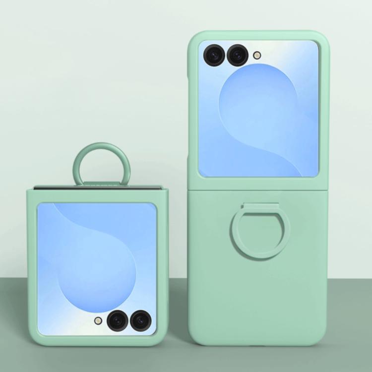 Large Window Ring Holder Skin Feel PC Phone Case, For Galaxy Z Flip8 5G, For Samsung Galaxy Z Flip7 FE / 6 / 5 5G, For Samsung Galaxy Z Flip7 5G