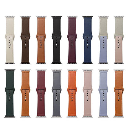 xDfind Rivet Buckle Genuine Leather Watch Band, 22mm