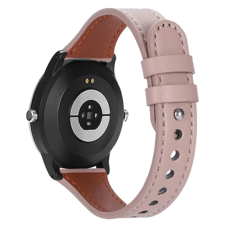 xDfind Double Ring Single Rivet Genuine Leather Watch Band, 20mm, 22mm