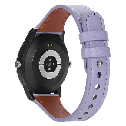 xDfind Double Ring Single Rivet Genuine Leather Watch Band, 20mm, 22mm