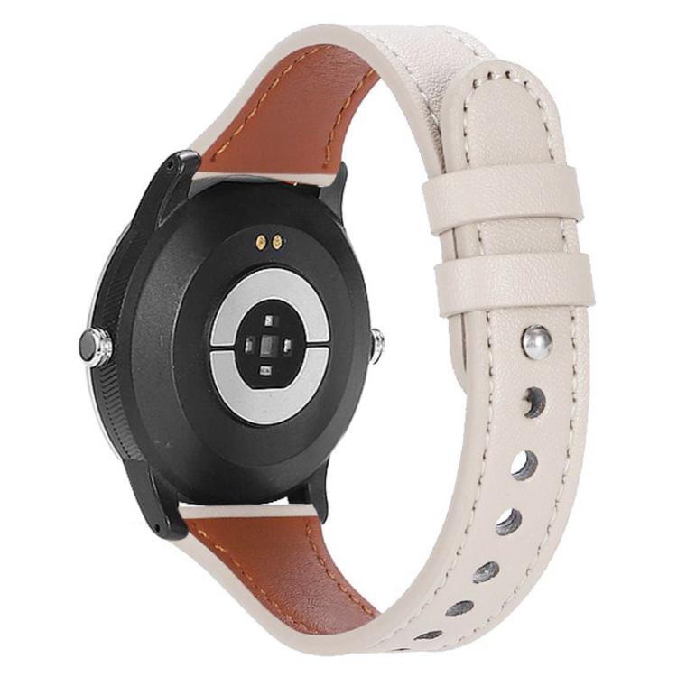 xDfind Double Ring Single Rivet Genuine Leather Watch Band, 20mm, 22mm