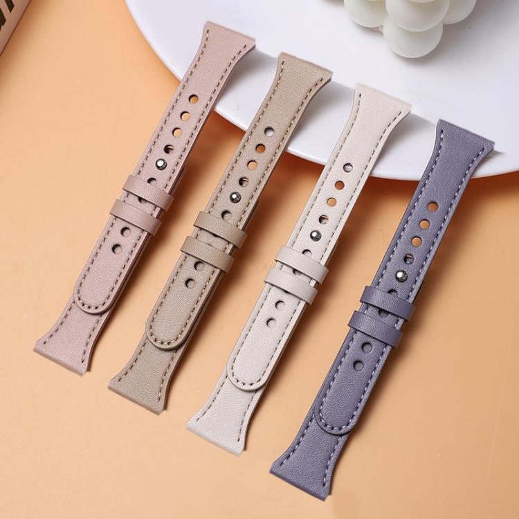 xDfind Double Ring Single Rivet Genuine Leather Watch Band, 20mm, 22mm