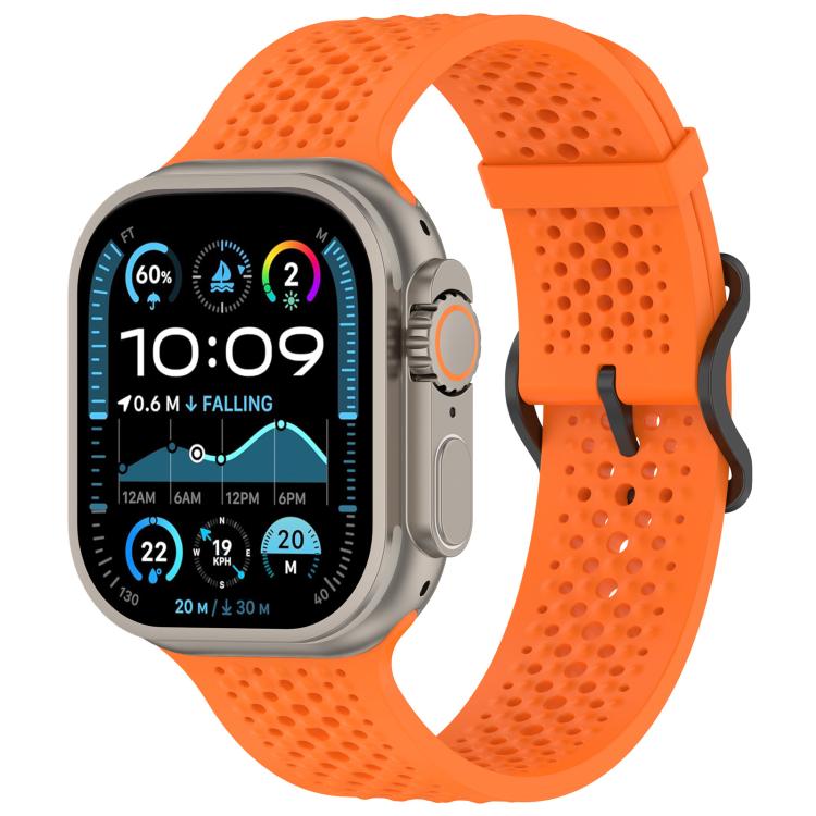 xDfind Breathable Silicone Watch Band, For Apple Watch 42 / 44 / 45 / 46 / 49mm, For Apple Watch 38 / 40 / 41 / S10 42mm