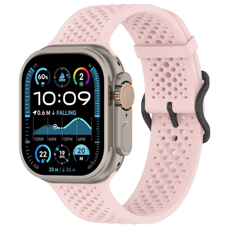xDfind Breathable Silicone Watch Band, For Apple Watch 42 / 44 / 45 / 46 / 49mm, For Apple Watch 38 / 40 / 41 / S10 42mm