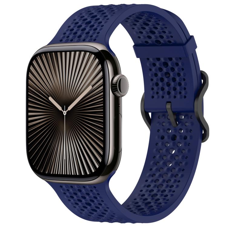 xDfind Breathable Silicone Watch Band, For Apple Watch 42 / 44 / 45 / 46 / 49mm, For Apple Watch 38 / 40 / 41 / S10 42mm