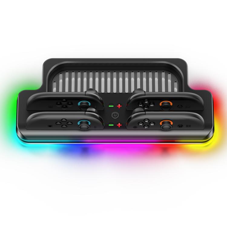 OIVO VG-SW205 Gaming Console Storage Magnetic Charging Stand with RGB Lights, For Nintendo Switch 2