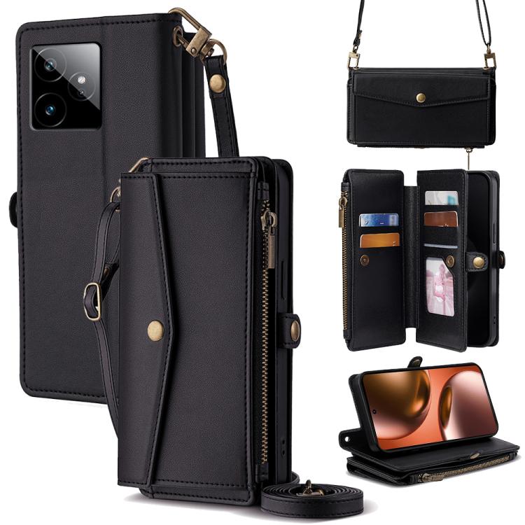 Zipper Wallet Side Buckle Crossbody Lanyard Leather Phone Case, For Realme P4 Power 5G, For Realme Note 80 4G, For Realme C83 5G, For Realme Neo8 5G, For Realme 16 5G Global, For Realme 16 Pro+ 5G, For Realme 16 Pro 5G, For Realme P4x 5G               ...