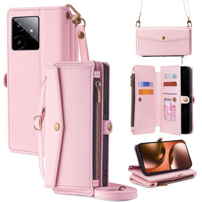 Zipper Wallet Side Buckle Crossbody Lanyard Leather Phone Case, For Realme P4 Power 5G, For Realme Note 80 4G, For Realme C83 5G, For Realme Neo8 5G, For Realme 16 5G Global, For Realme 16 Pro+ 5G, For Realme 16 Pro 5G, For Realme P4x 5G               ...